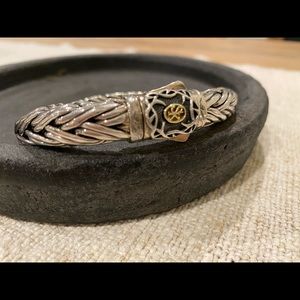 SCOTT KAY STERLING SILVER BRACELET WITH 18KGOLD SK